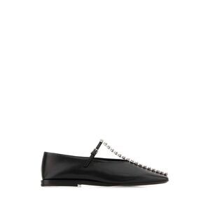 Jil Sander Women Black Leather Ballerinas